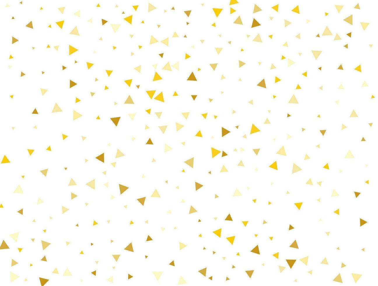 lumière d'or briller triangulaire confettis. pastel vacances textur vecteur