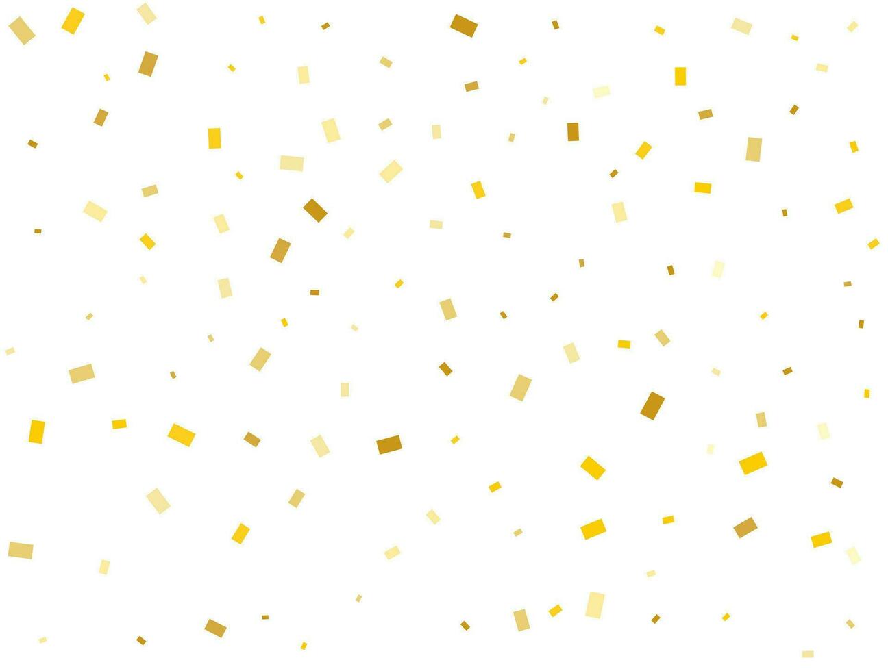 d'or rectangles confettis Contexte. vecteur illustration