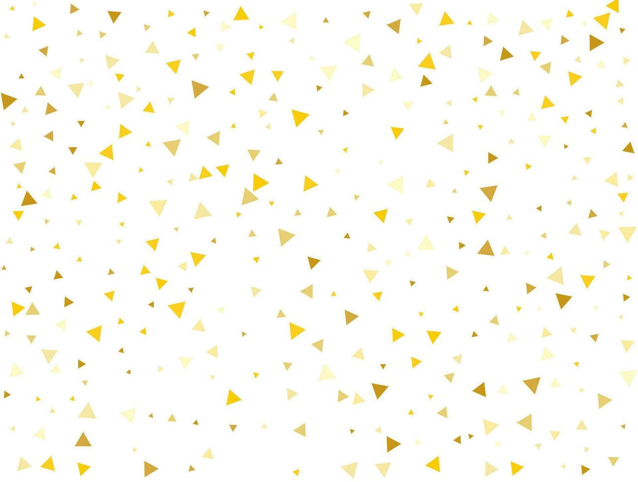 lumière d'or briller triangulaire confettis. pastel vacances textur vecteur