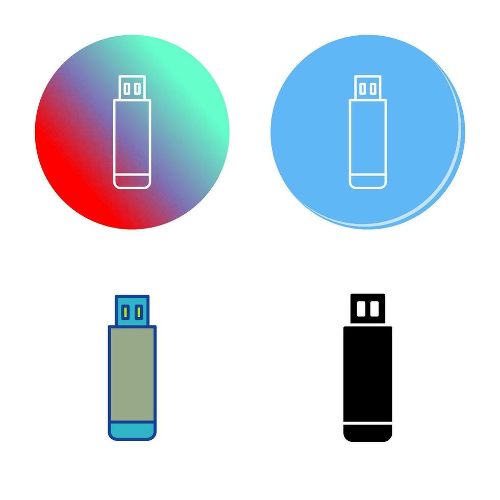 icône de vecteur de lecteur usb