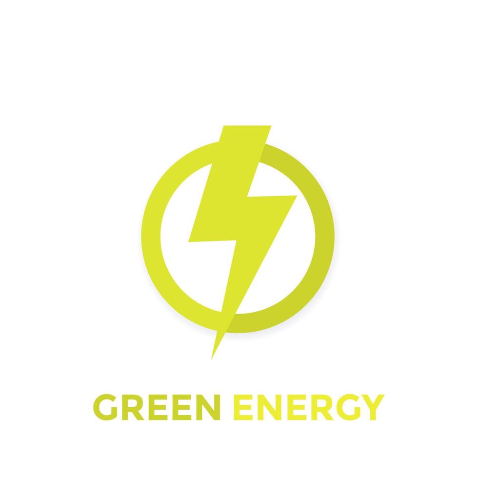 logo vectoriel énergie verte, icône