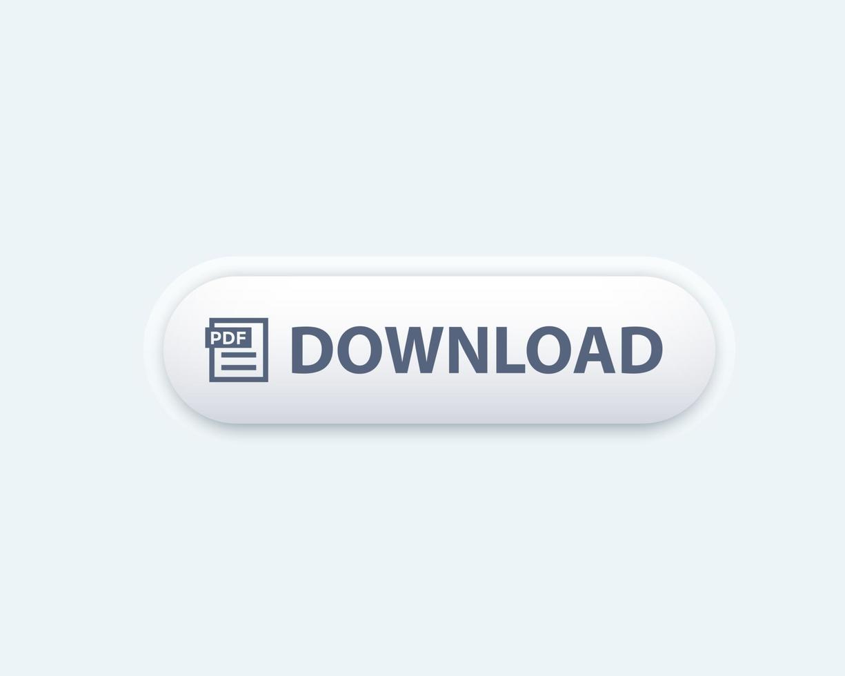 bouton vecteur de téléchargement pdf