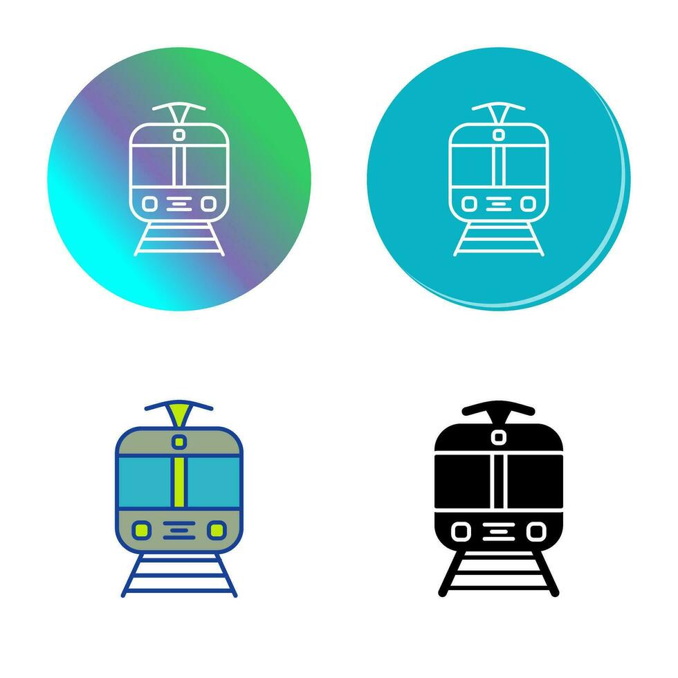 icône de vecteur de tramway