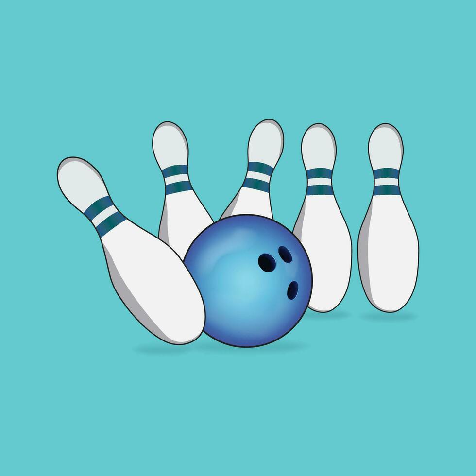 vecteur ensemble pour bowling avec une Balle