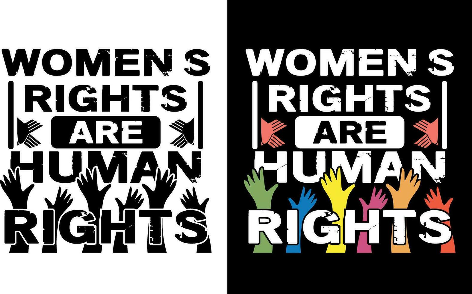 conception de t-shirt bonne journée des droits de l'homme vecteur