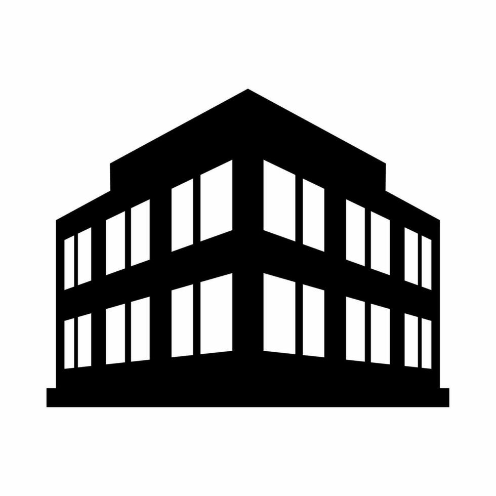ville bâtiment silhouette vecteur. bâtiment silhouette pouvez être utilisé comme icône, symbole ou signe. bâtiment icône vecteur pour conception de ville, ville ou appartement