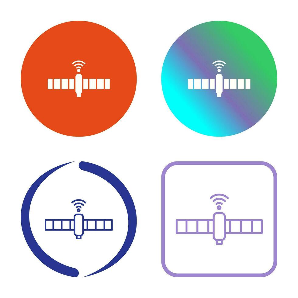 icône de vecteur satellite unique