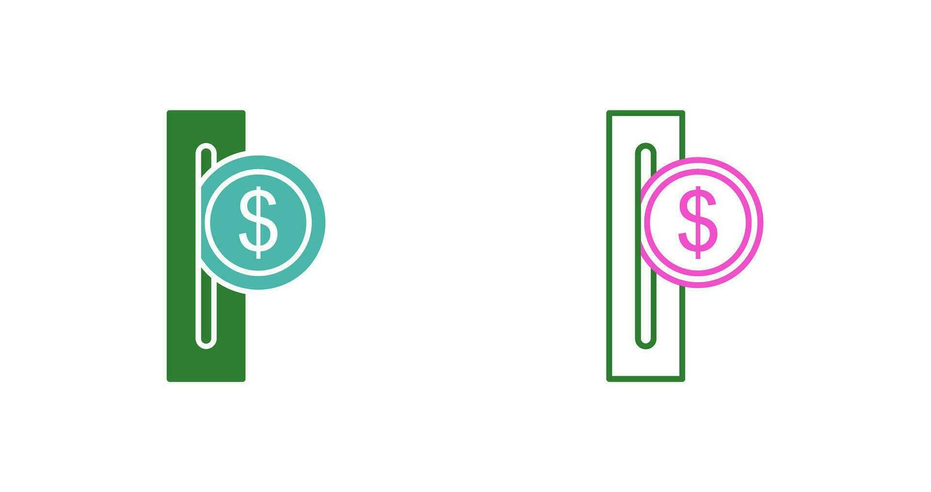 emplacement pour icône de vecteur de pièces de monnaie