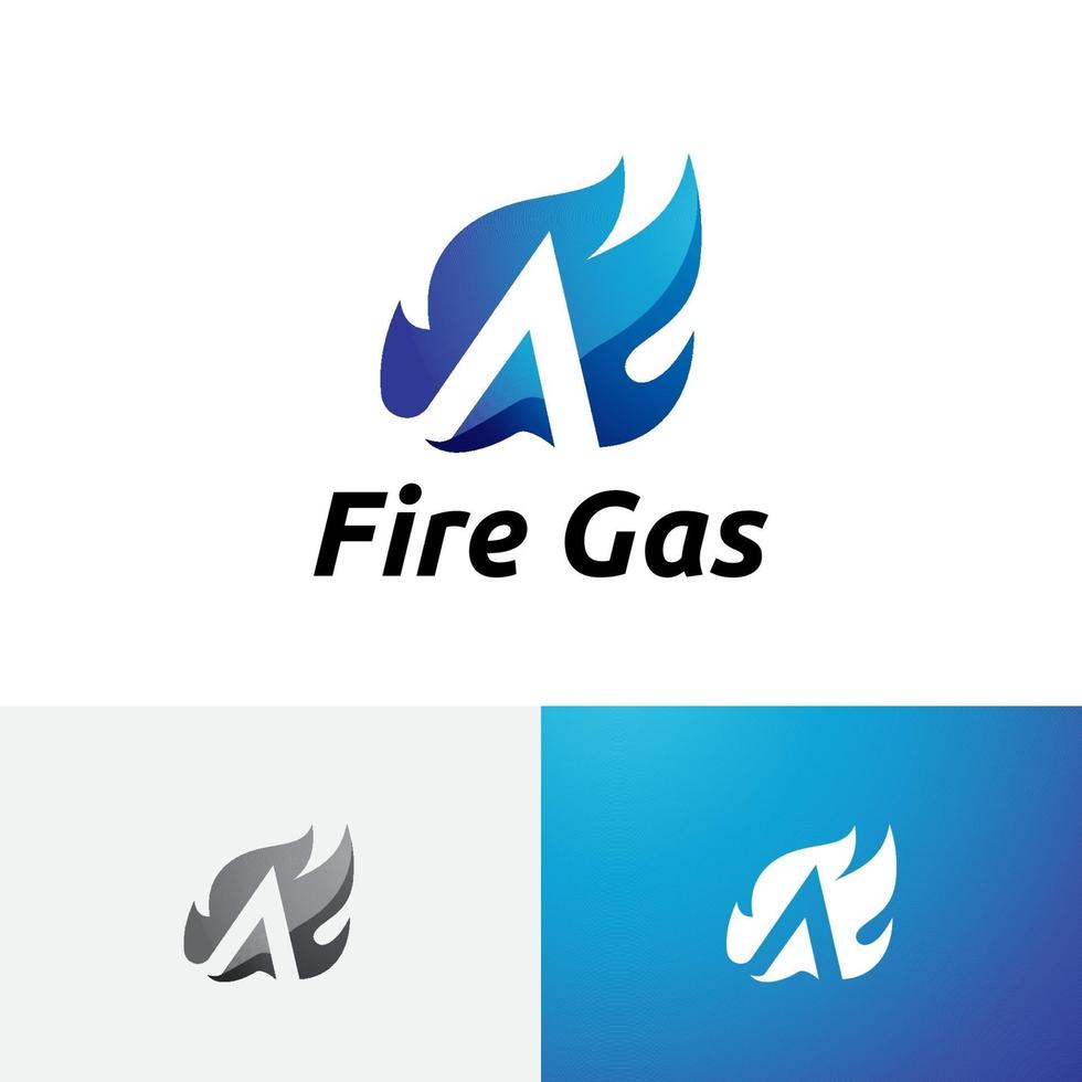une lettre brûlant le symbole du logo initial de la flamme du feu chaud vecteur