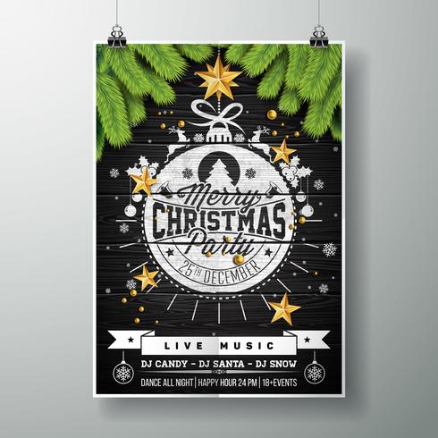 Joyeux Noël Party Design vecteur