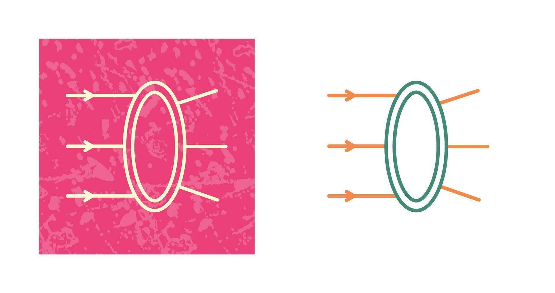 icône de vecteur de réfraction