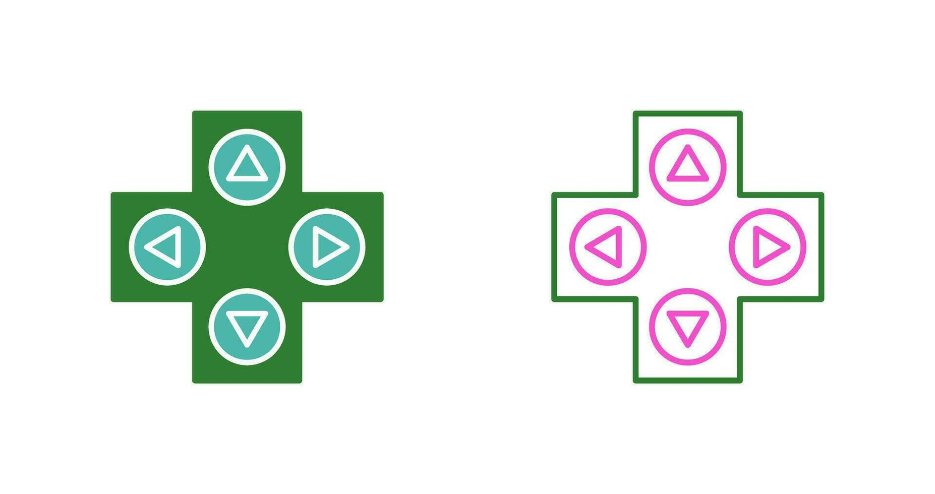 icône de vecteur de contrôle de jeu unique