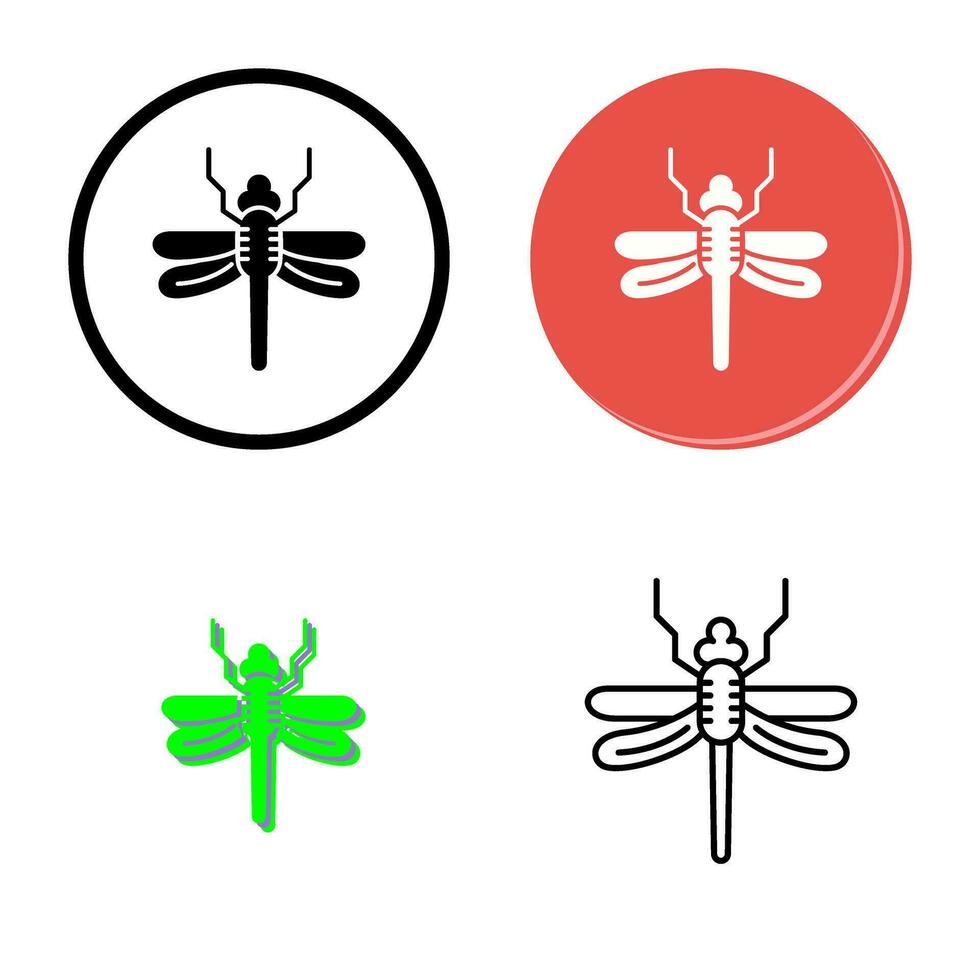 icône de vecteur de libellule