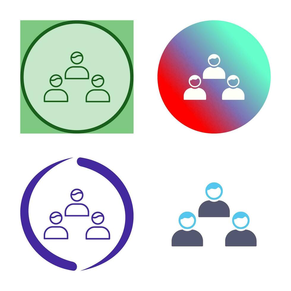 icône de vecteur de membres de l'équipe