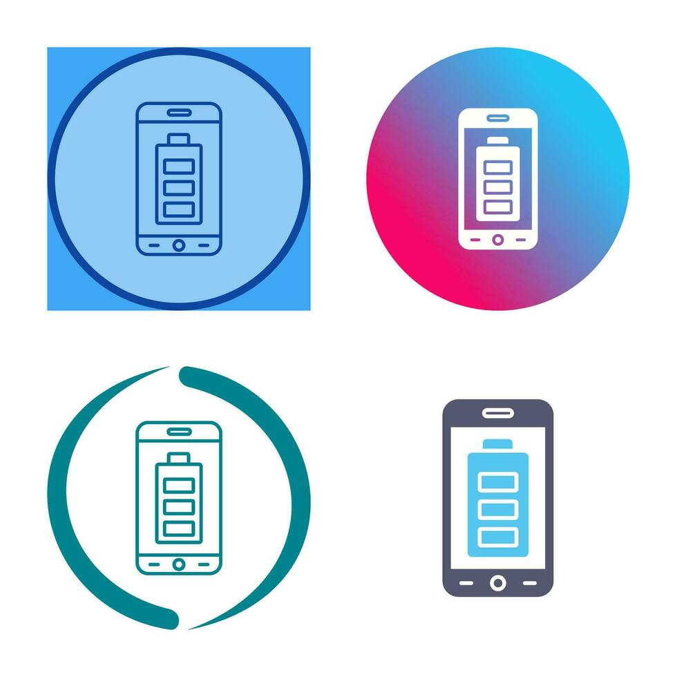 icône de vecteur de batterie mobile