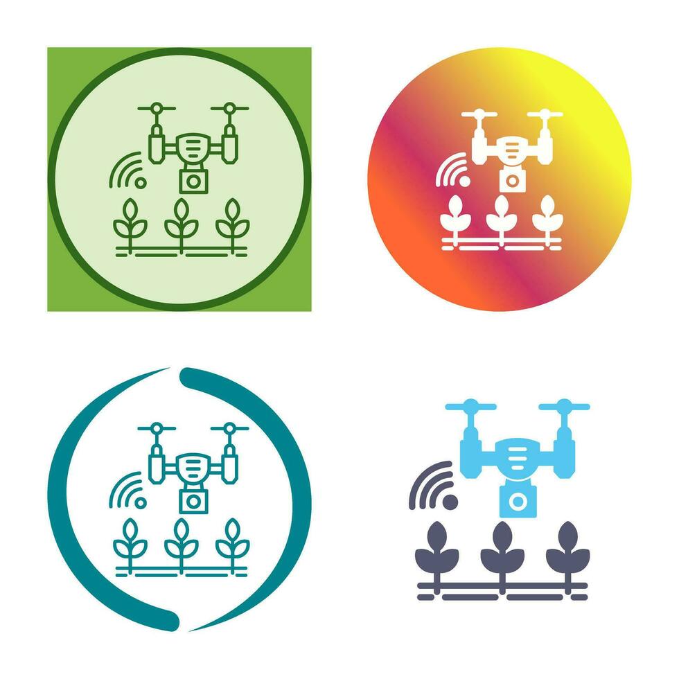 icône de vecteur de ferme intelligente