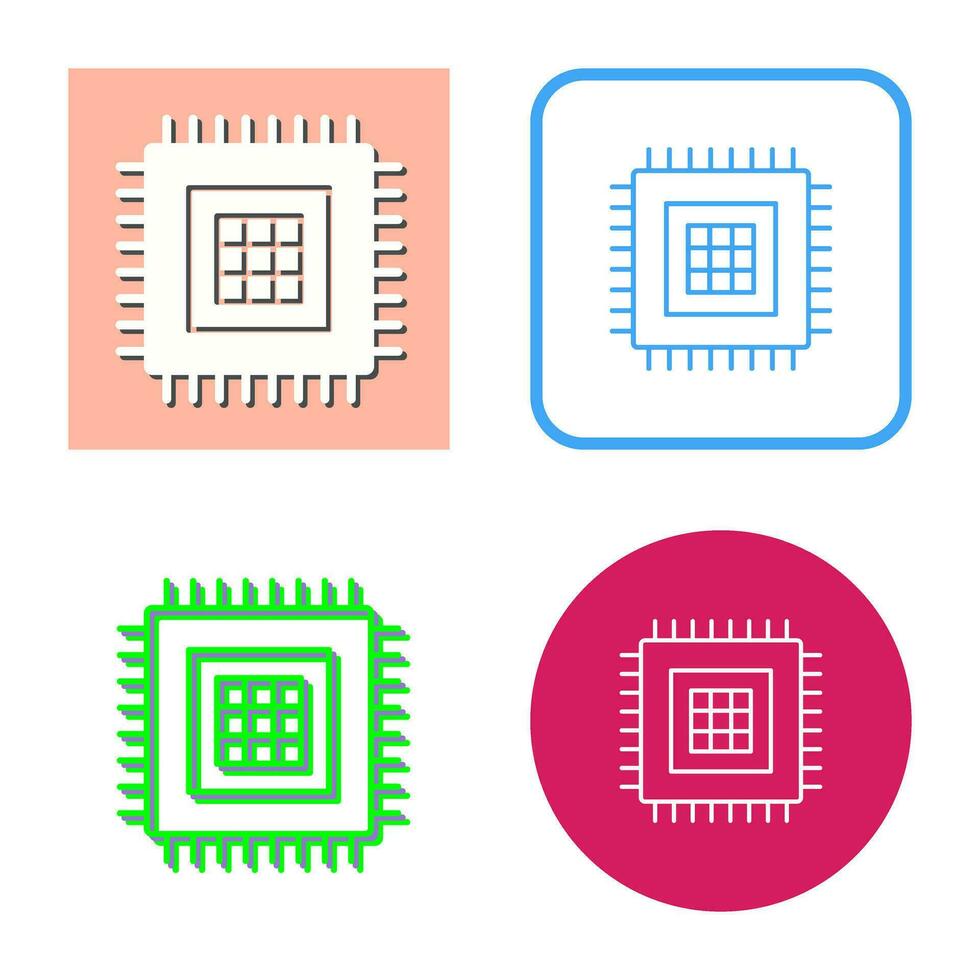 icône de vecteur de processeur