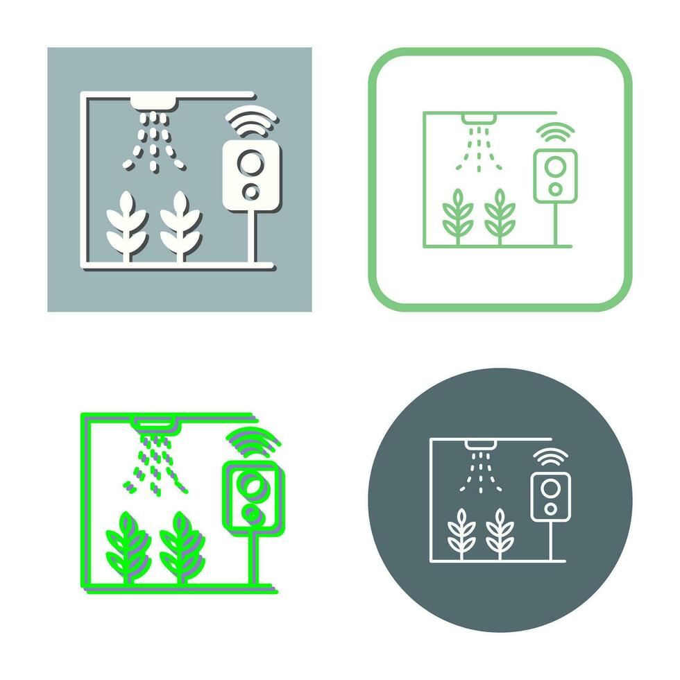 icône de vecteur de ferme intelligente