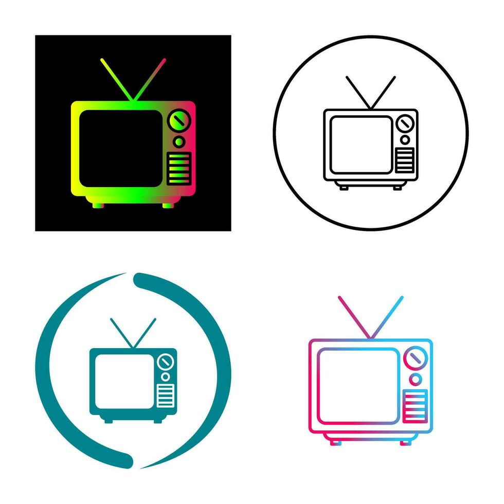 icône de vecteur de diffusion télévisée