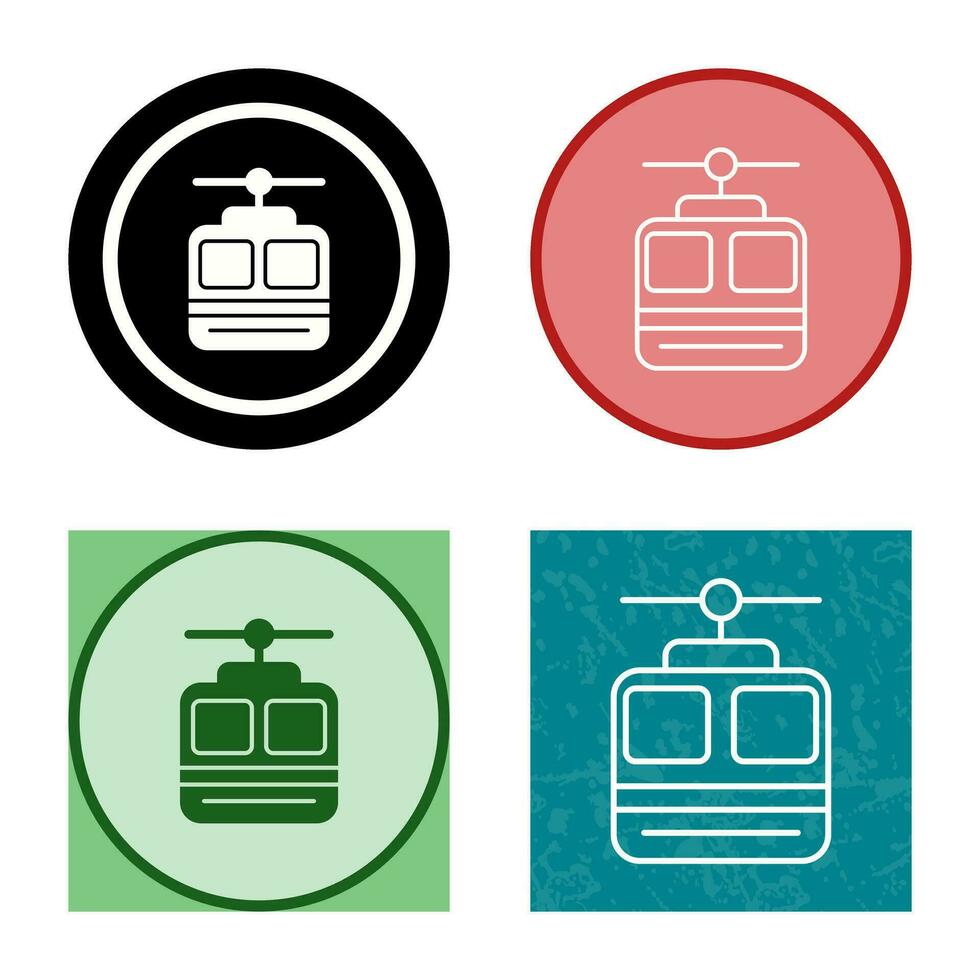 icône de vecteur de téléphérique