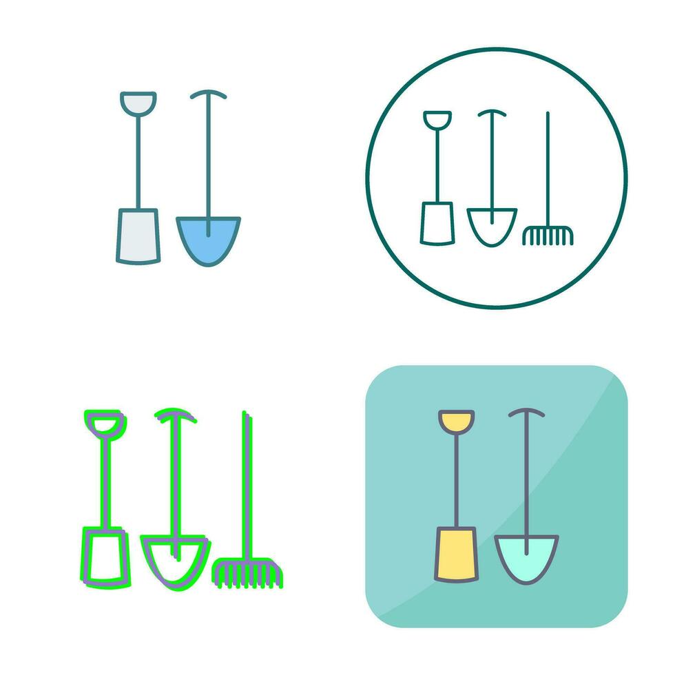 icône de vecteur d'outils de jardinage