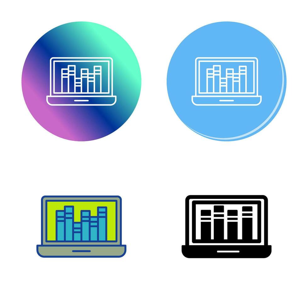 icône de vecteur de bibliothèque en ligne