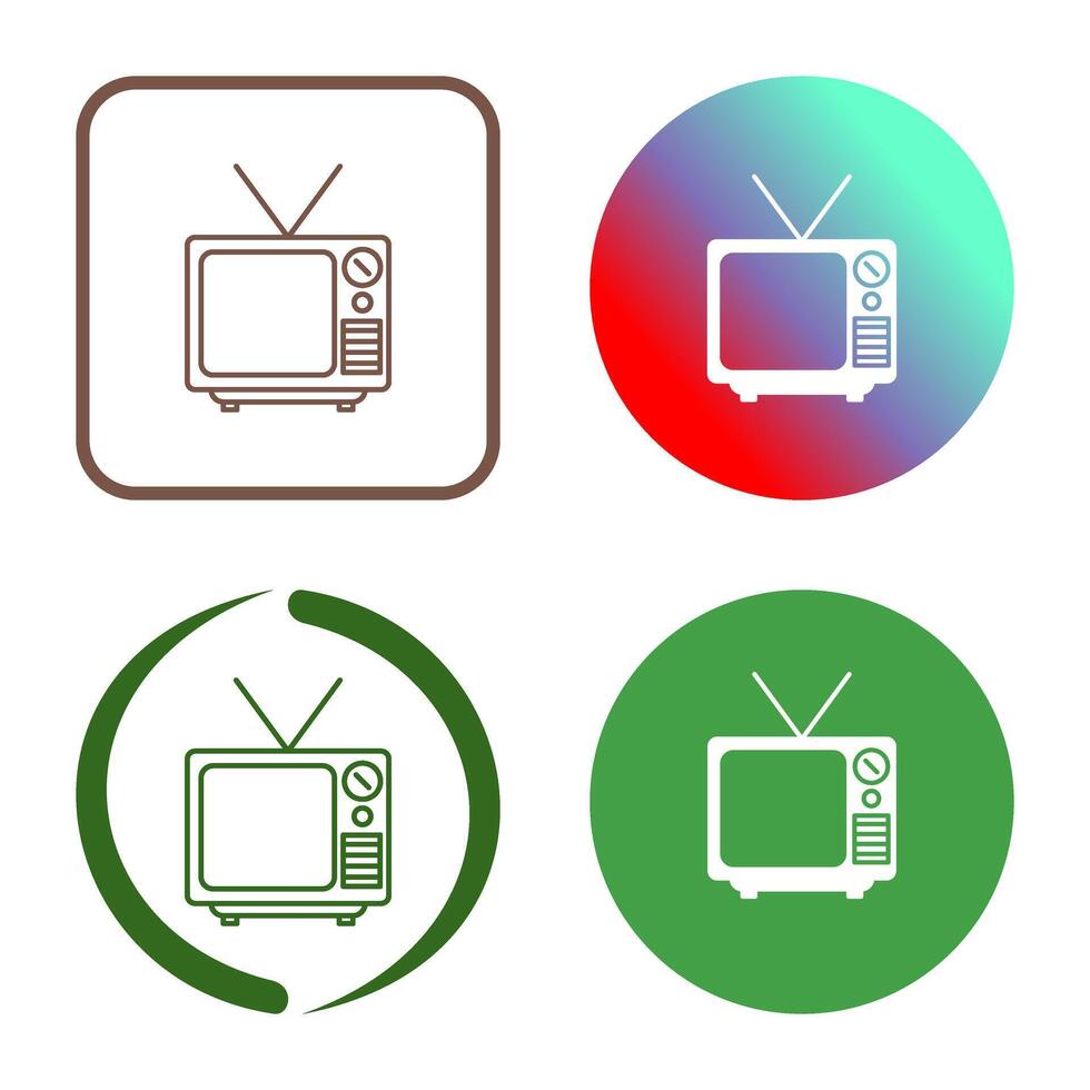 icône de vecteur de diffusion télévisée