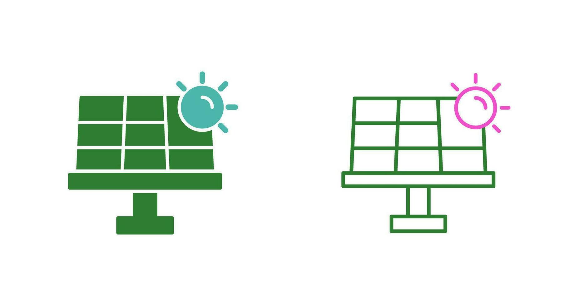 icône de vecteur d'énergie solaire