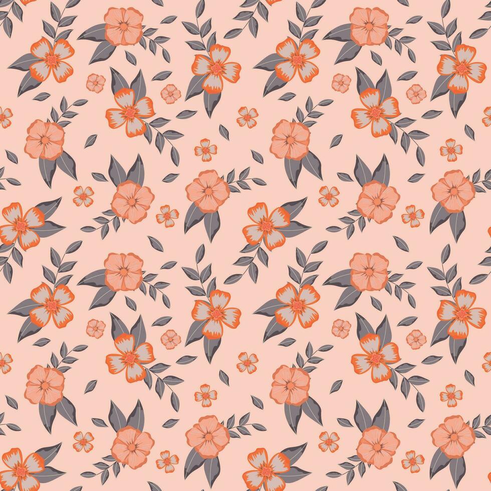 fond de motif de fleurs abstraites. illustration vectorielle. vecteur