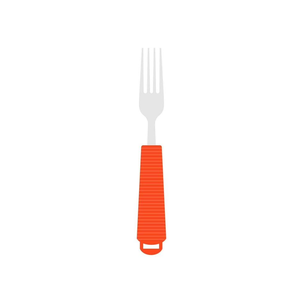 fourchette plat conception vecteur illustration isolé sur blanc Contexte. restaurant affaires concept. cuisine outils, ustensiles et cuisine accessoires