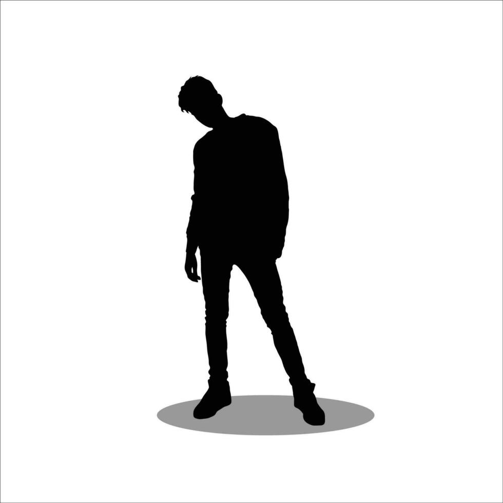 Hommes silhouette Stock vecteur illustration