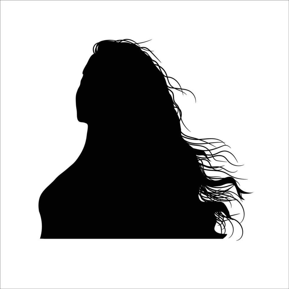 femme silhouette vecteur