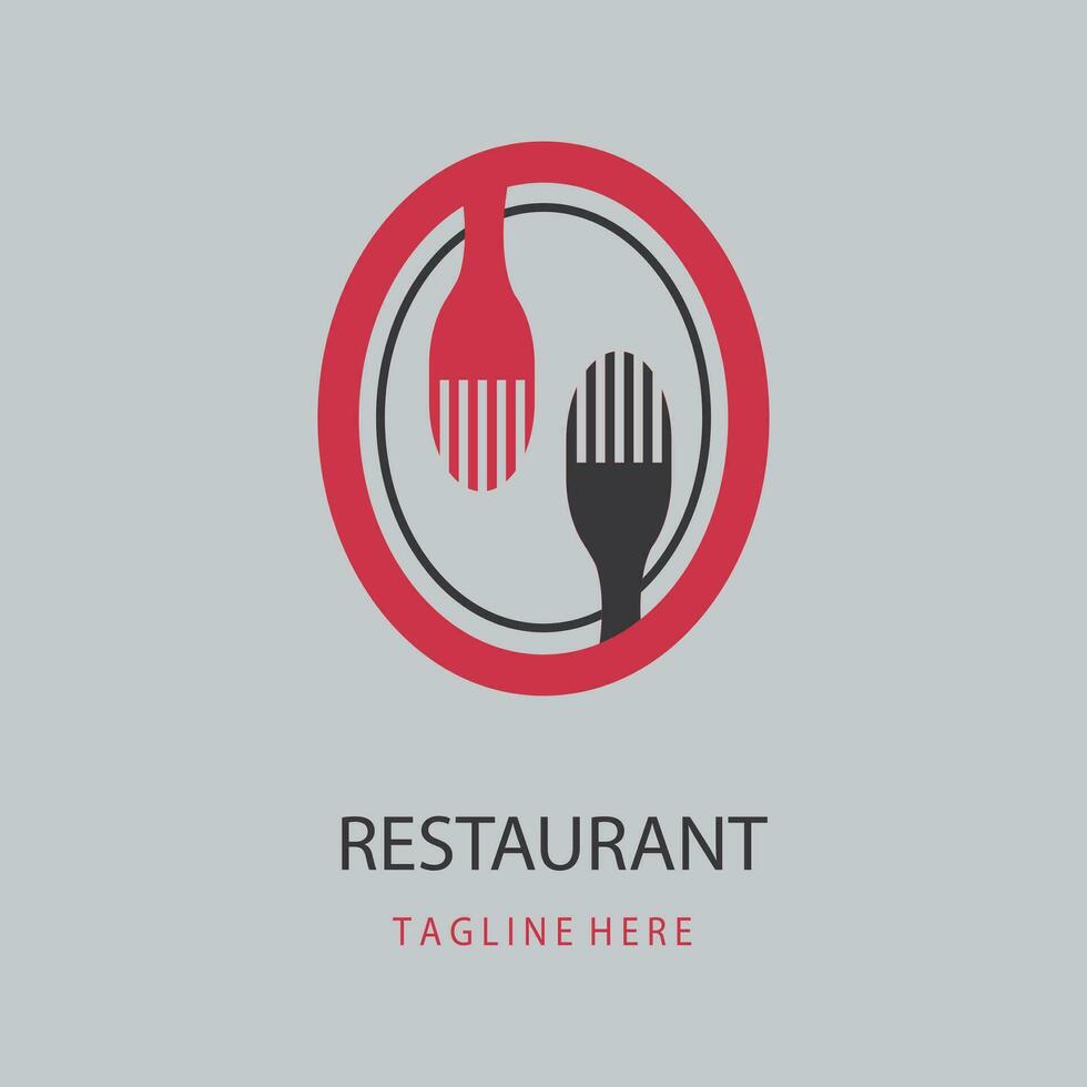 restaurant fourchette cuillère logo vecteur. restaurant nourriture logo icône illustrateur.fork et cuillère logo symbole pour tout restaurant nourriture régime vecteur
