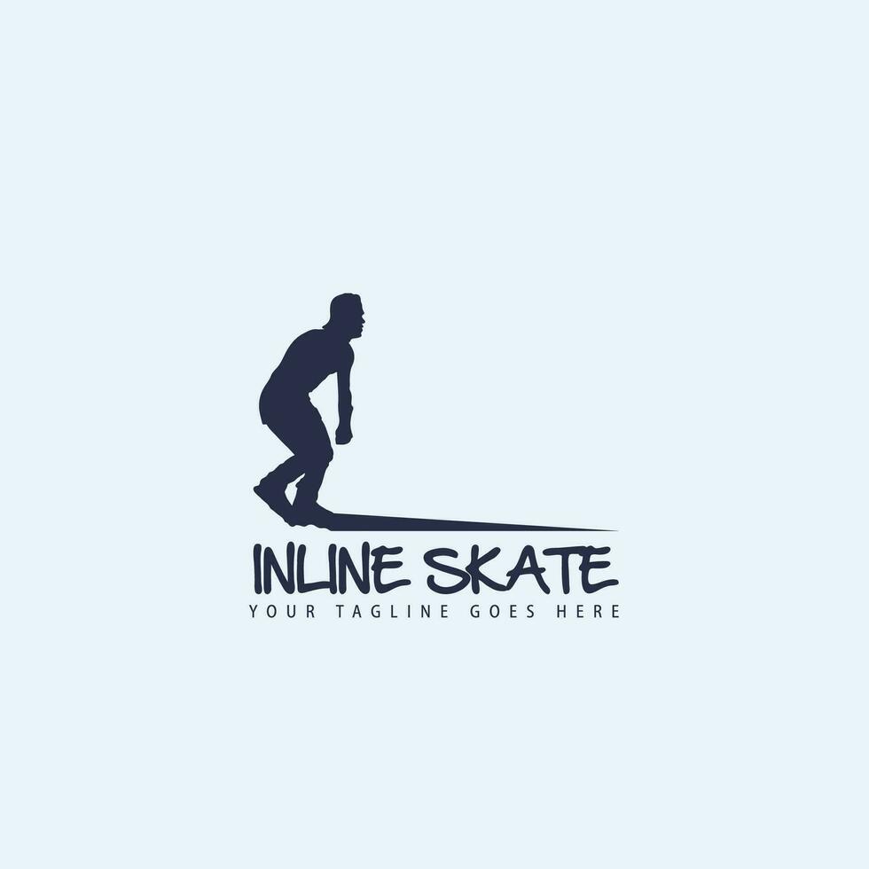 en ligne patinage logo vecteur