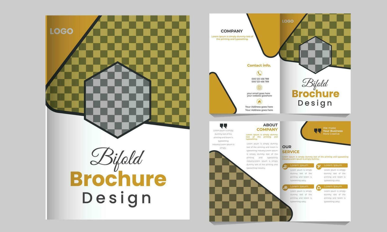 affaires bifold brochure conception modèle gratuit vecteur