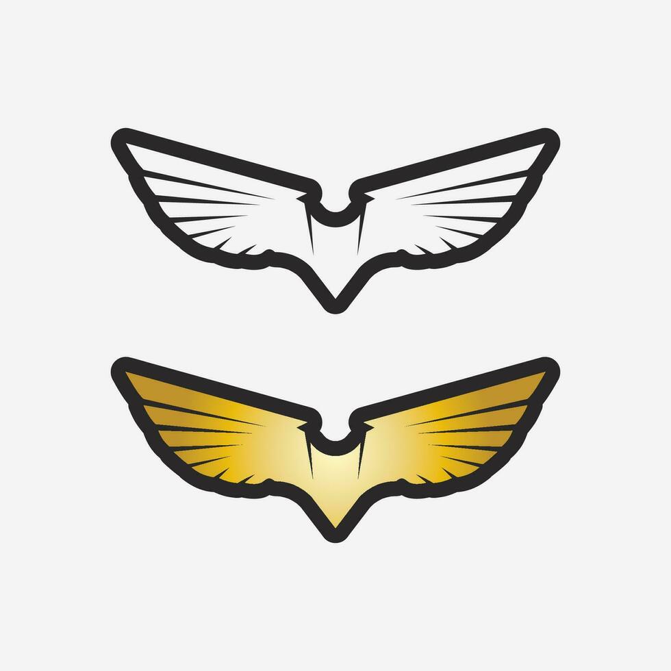 ailes logo vecteur icône symbole illustration modèle de conception