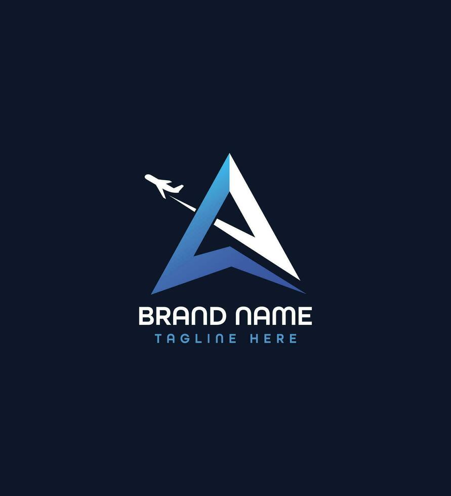 air avion une lettre logo conception vecteur