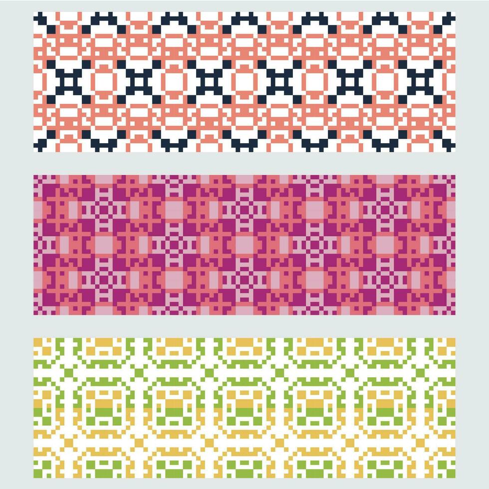 une ensemble de quatre coloré géométrique motifs vecteur