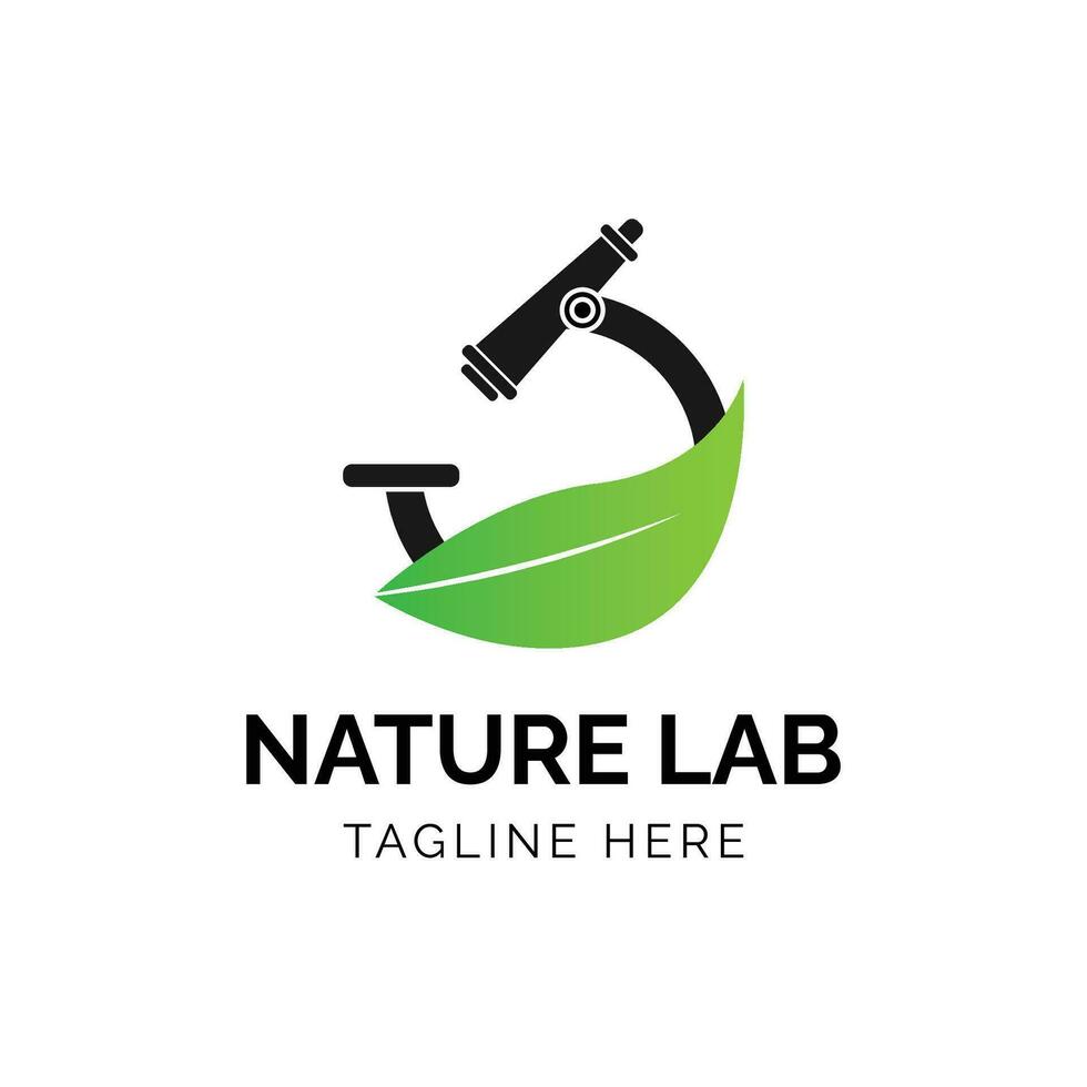 la nature laboratoire logo conception modèle vecteur