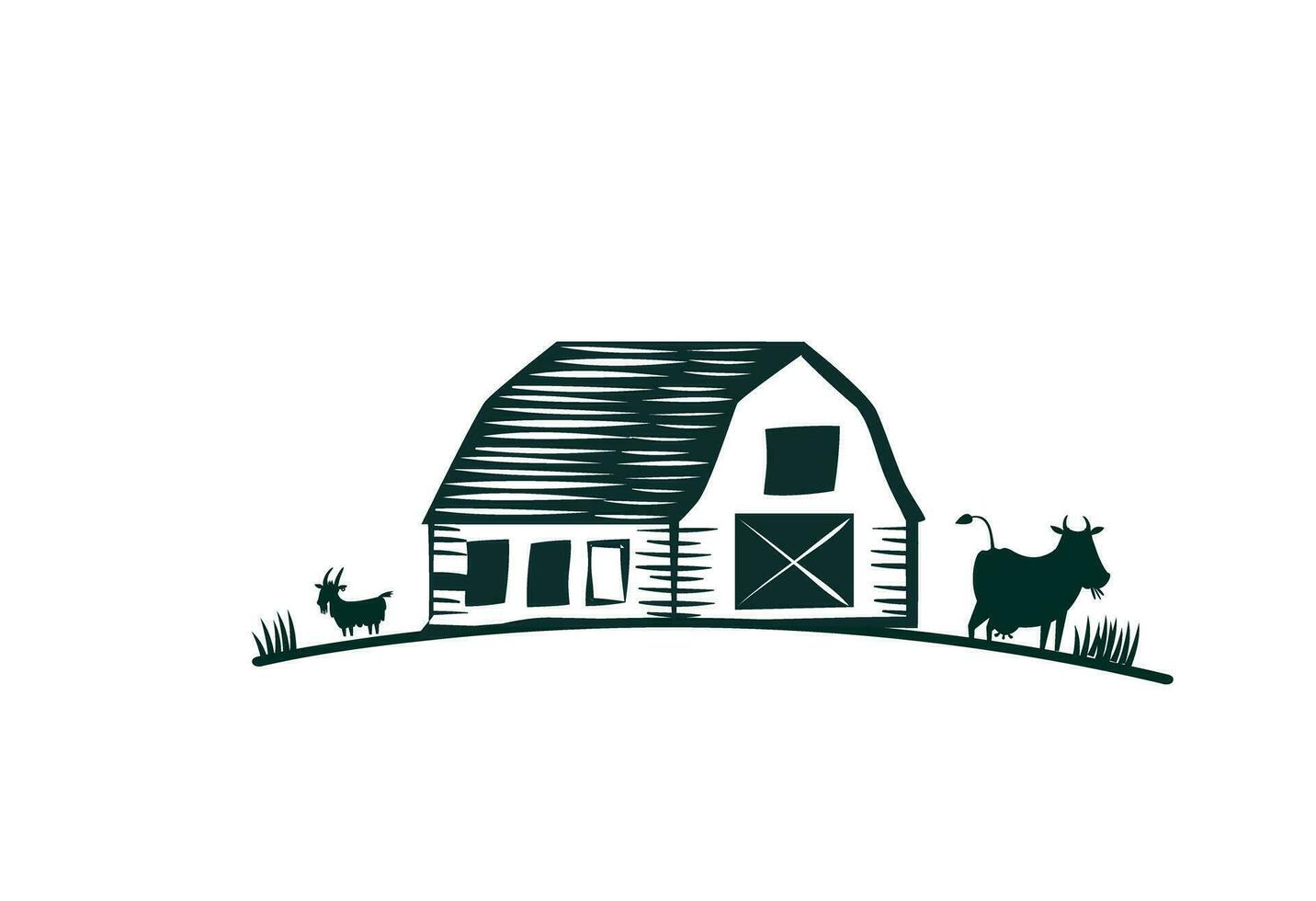 logo de la ferme vecteur