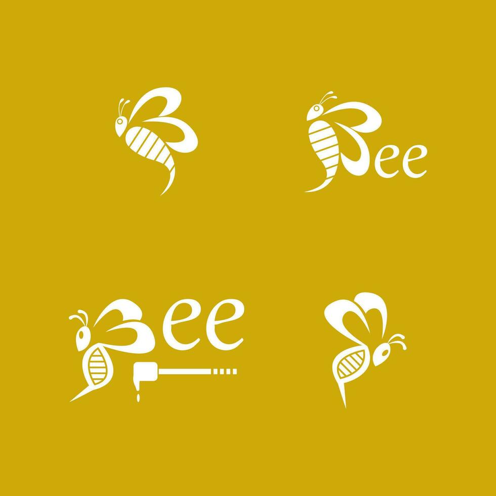 abeille icône et symbole vecteur modèle illustration