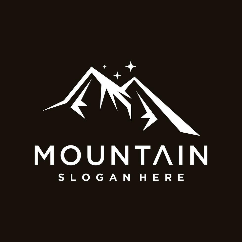 Montagne logo vecteur avec Créatif moderne idée concept