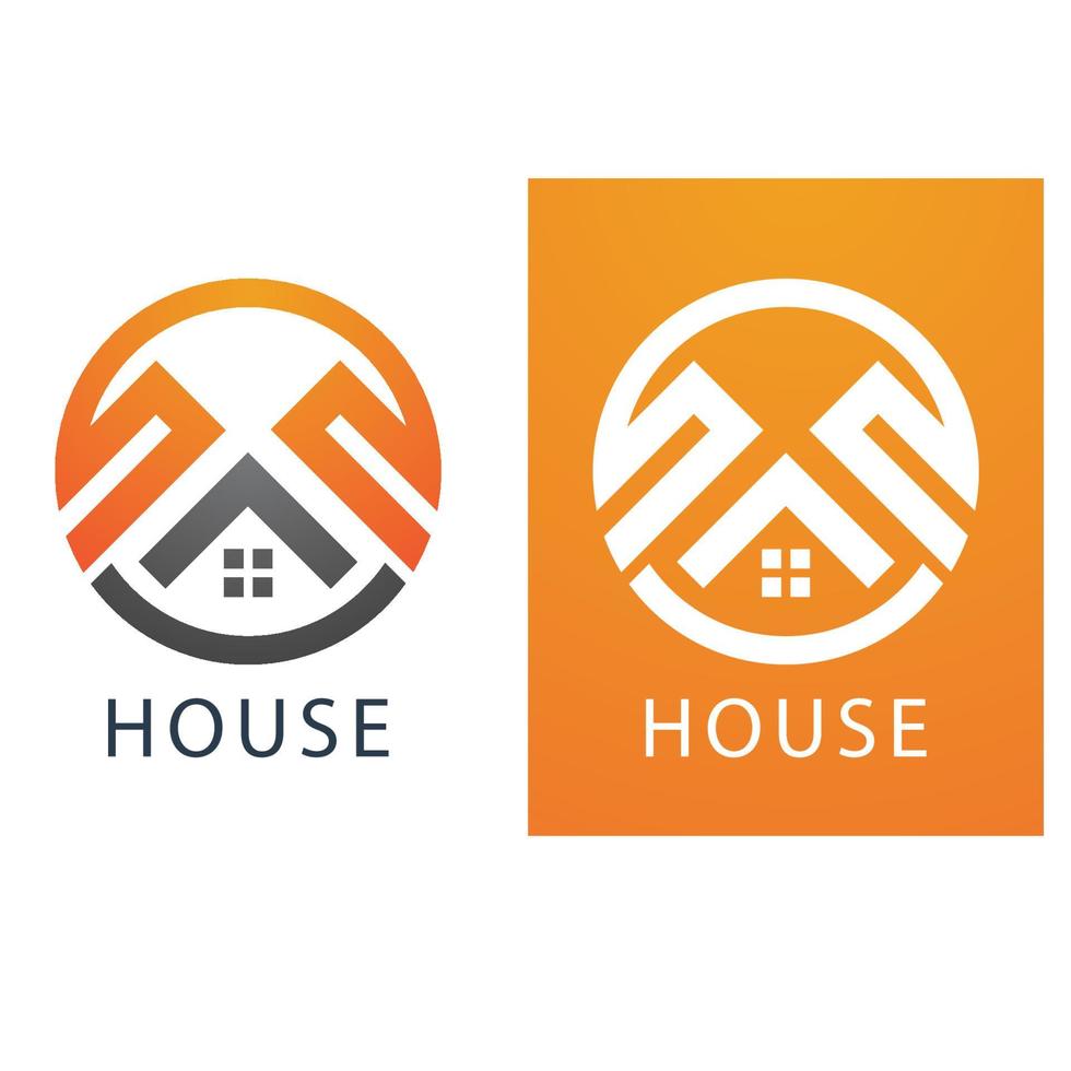 logo de la maison et image vectorielle de symbole vecteur