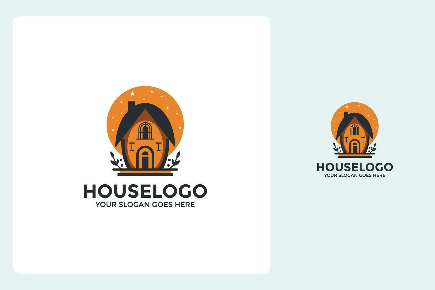 modèle de conception de logo de maison vecteur