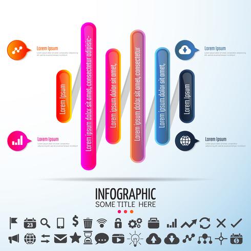 Modèle de conception d&#39;infographie vecteur