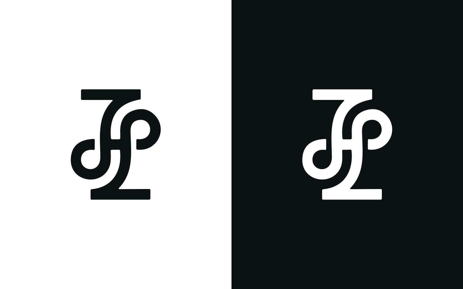 jhp lettre logo conception vecteur