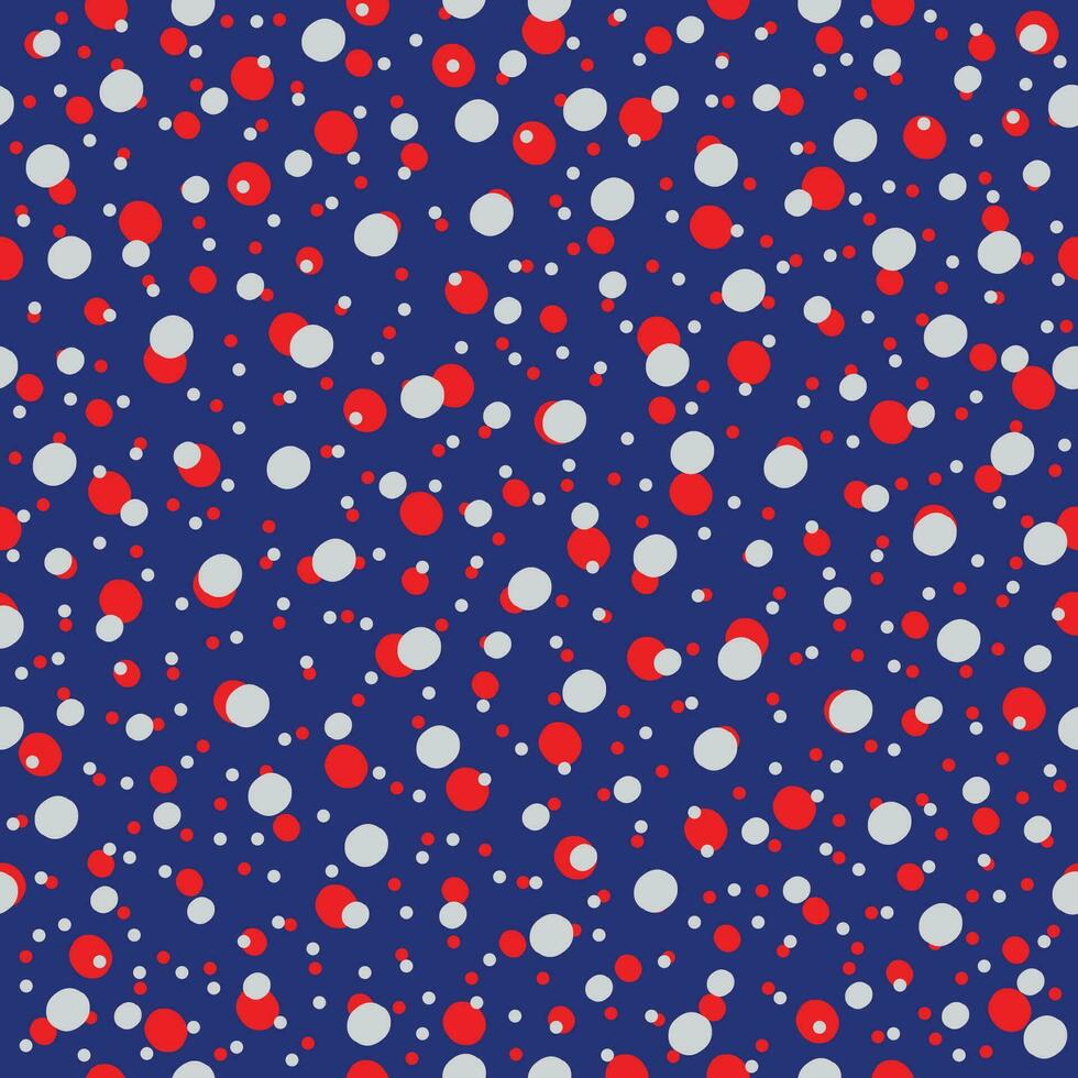 sans couture modèle magnifique rouge et gris petit cercle forme avec bleu Contexte vecteur