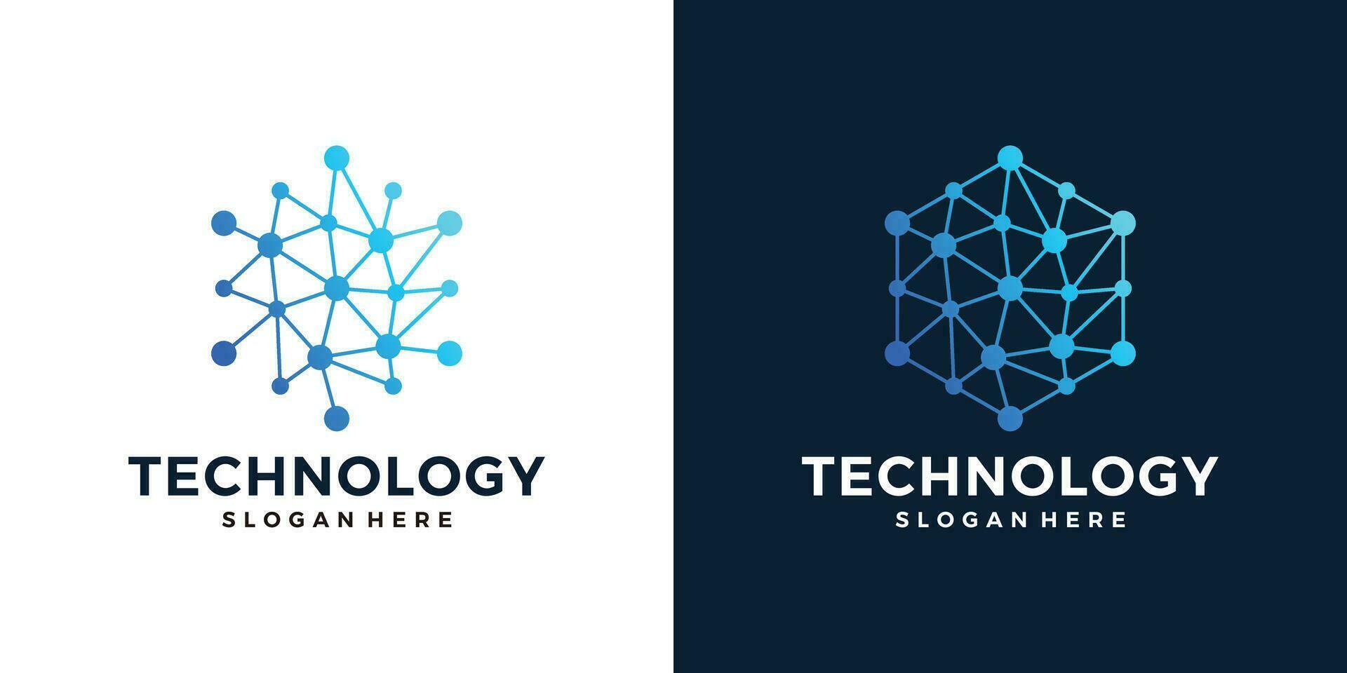 innover La technologie Commencez logo conception avec abstrait point, molécule et réseau l'Internet système graphique conception vecteur illustration. symbole, icône, créatif.