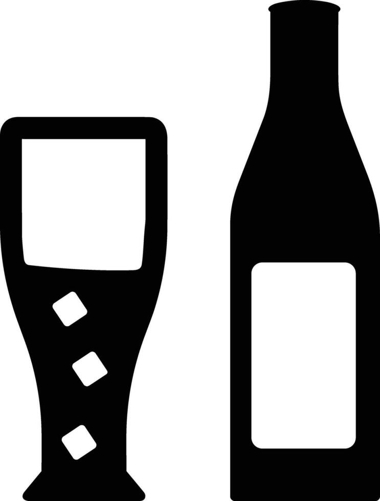bouteille boisson icône symbole vecteur image. illustration de le boisson l'eau bouteille verre conception image