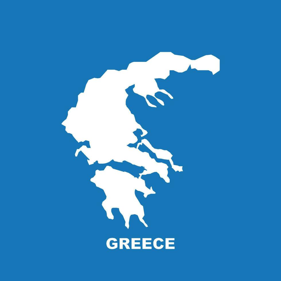 Grèce carte icône vecteur